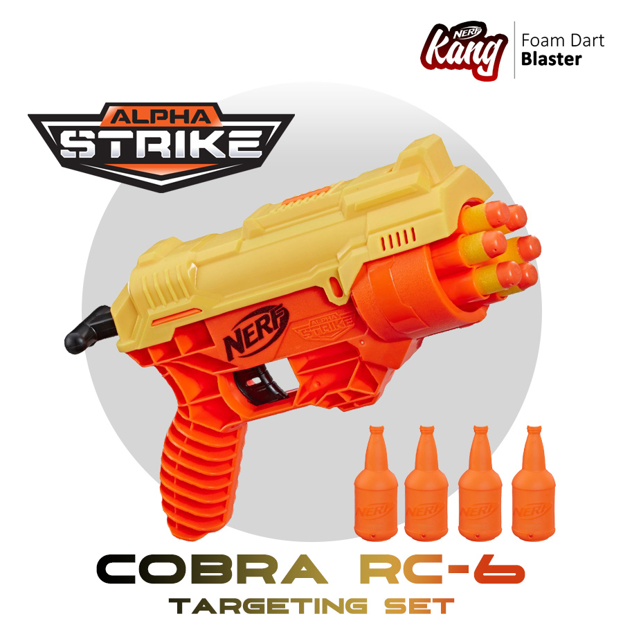 NERF Alpha Strike Cobra RC-6 Blaster and Target Set 