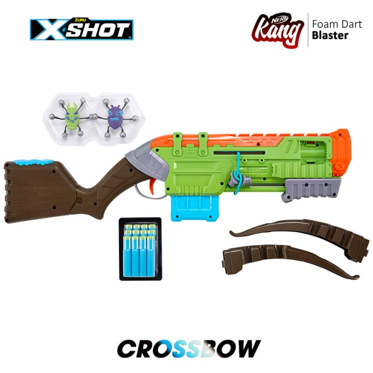 X-Shot Dino Attack - Dino Striker - 2 œufs Moyens, 2 œufs de Petite Taille, 16 fléchettes X-Shot Dino Attack - Dino Striker - 2 œufs Moyens, 2 œufs de Petite Taille, 16 fléchettes
