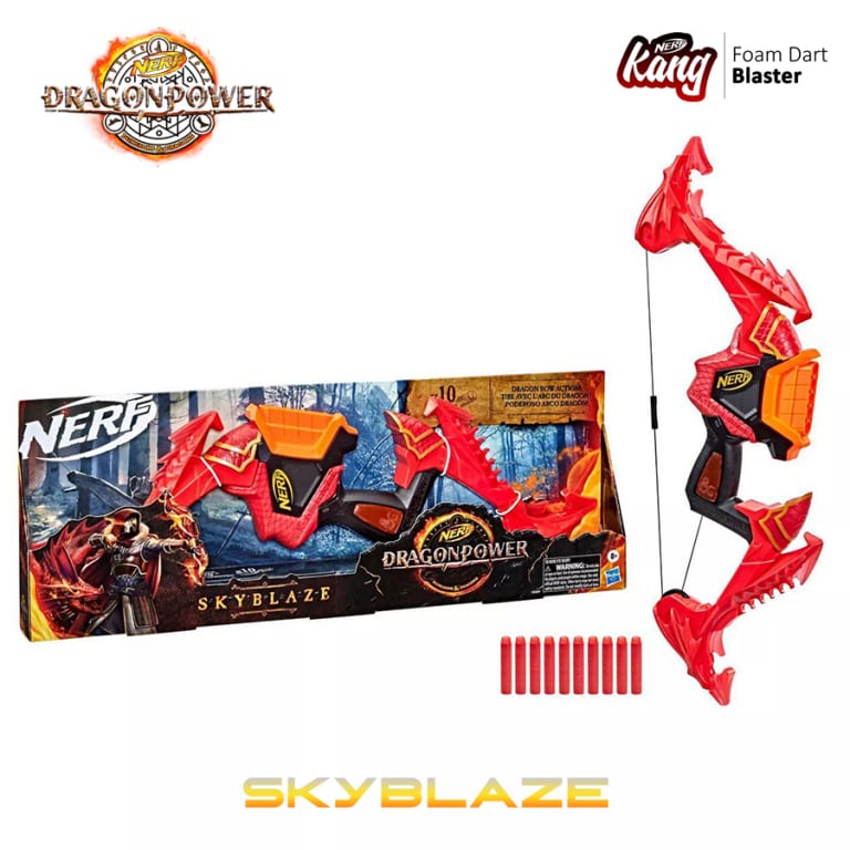 Arc à fléchettes Skyblaze - Nerf DragonPower Nerf : King Jouet Belgique, Nerf et jeux de tirs Nerf